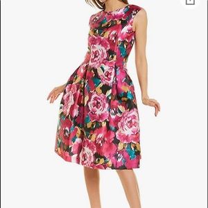 Tahari ASL Mikado Fit ‘n Flare ~ Pink ~ Size 12 ~ NWT